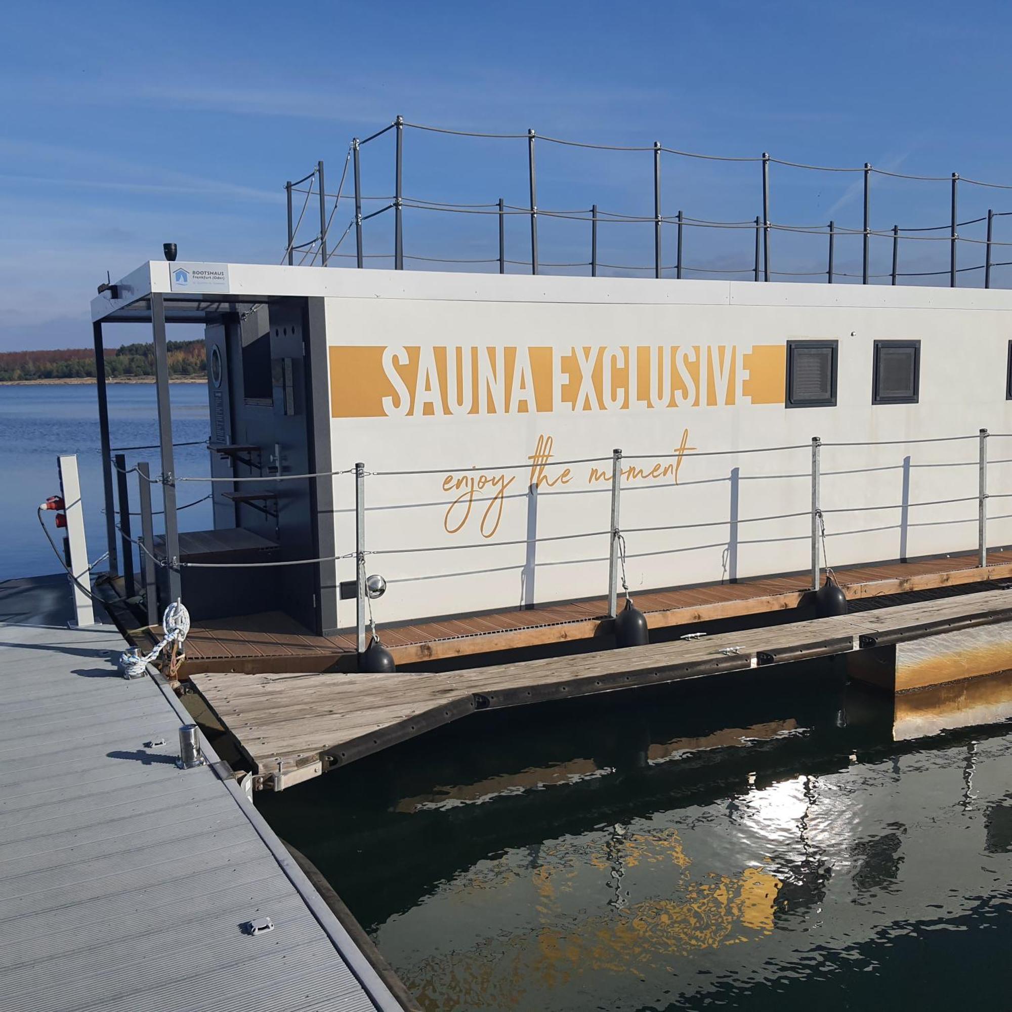 Schwimmendes Ferienhaus Sky Elsterheide Ngoại thất bức ảnh